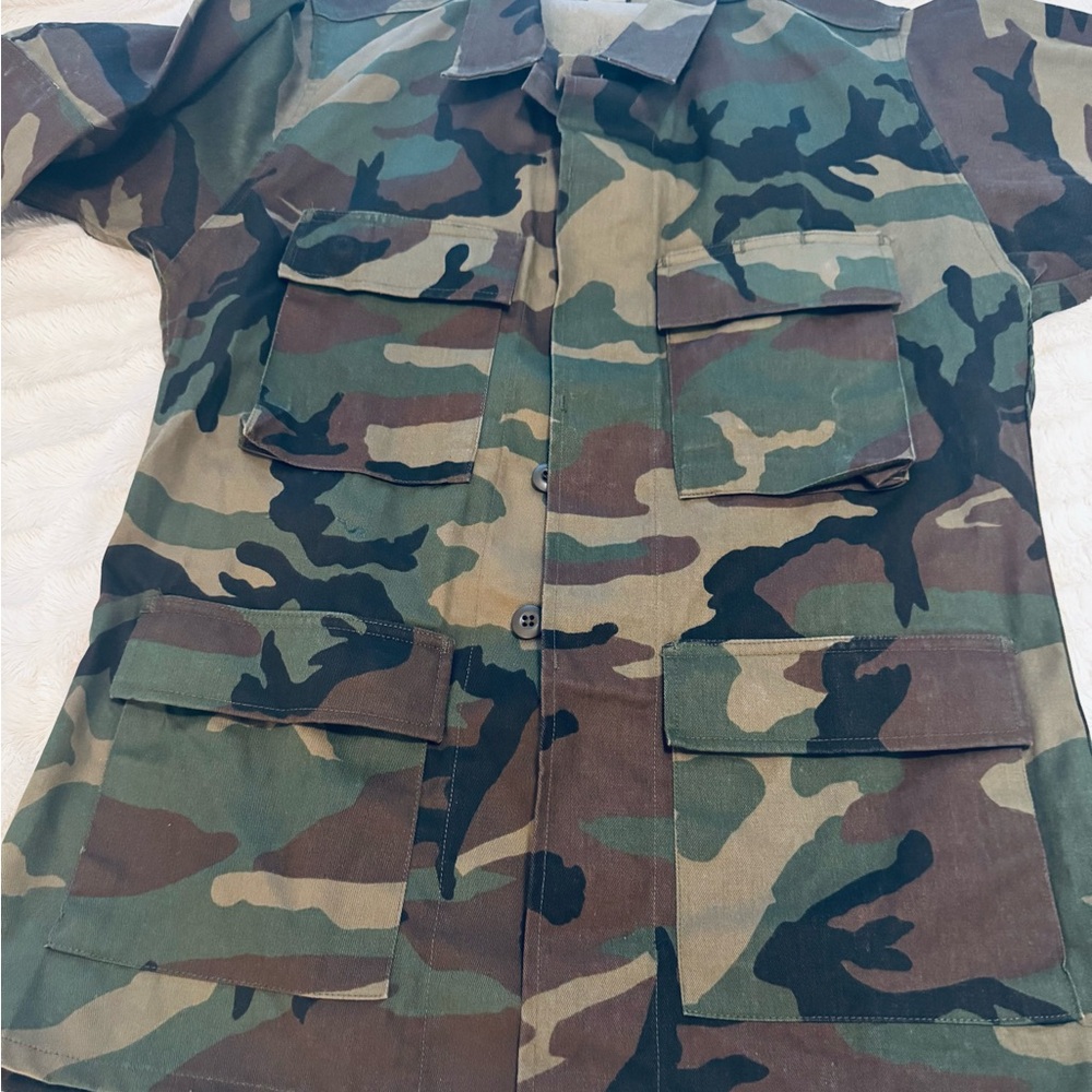 Camouflage Military Jacket unisex Size Small/Medium